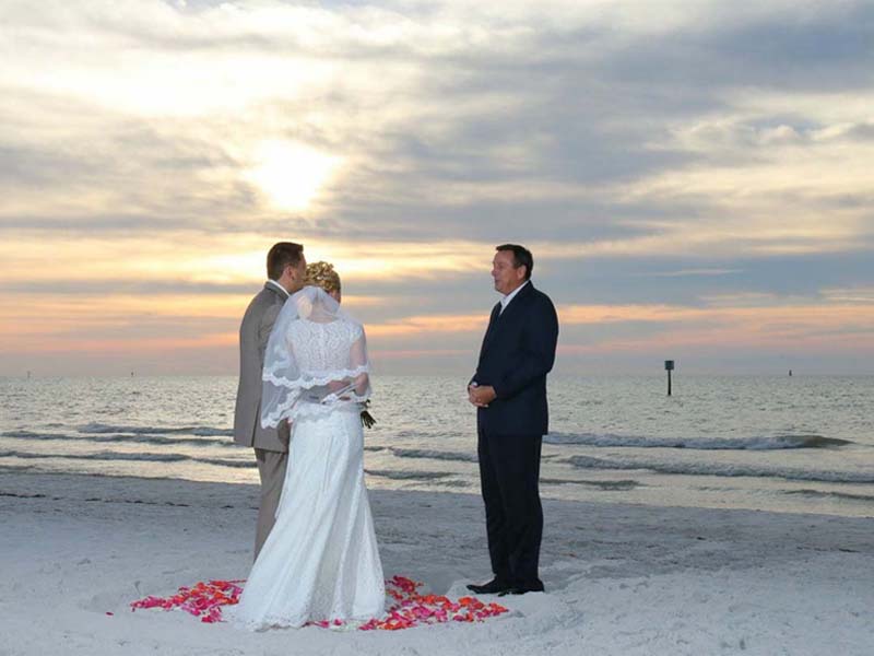 Florida beach wedding packages - Gulf Beach sunset