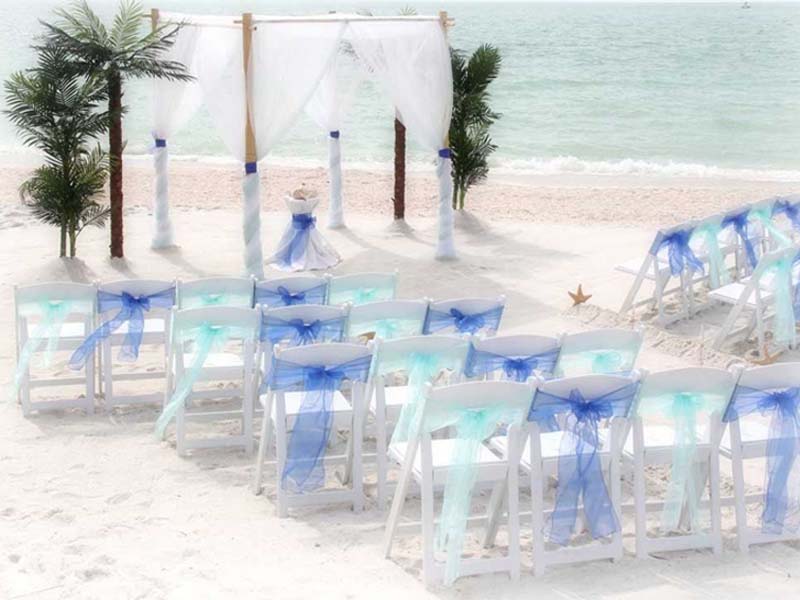 Florida beach wedding packages - Island Oasis in blues