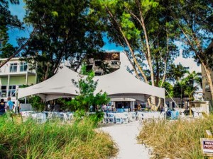 beach house and reception