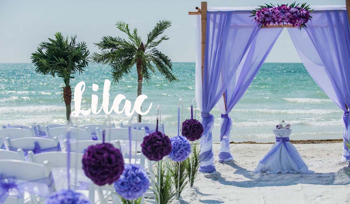 Beach wedding themes - Lilac