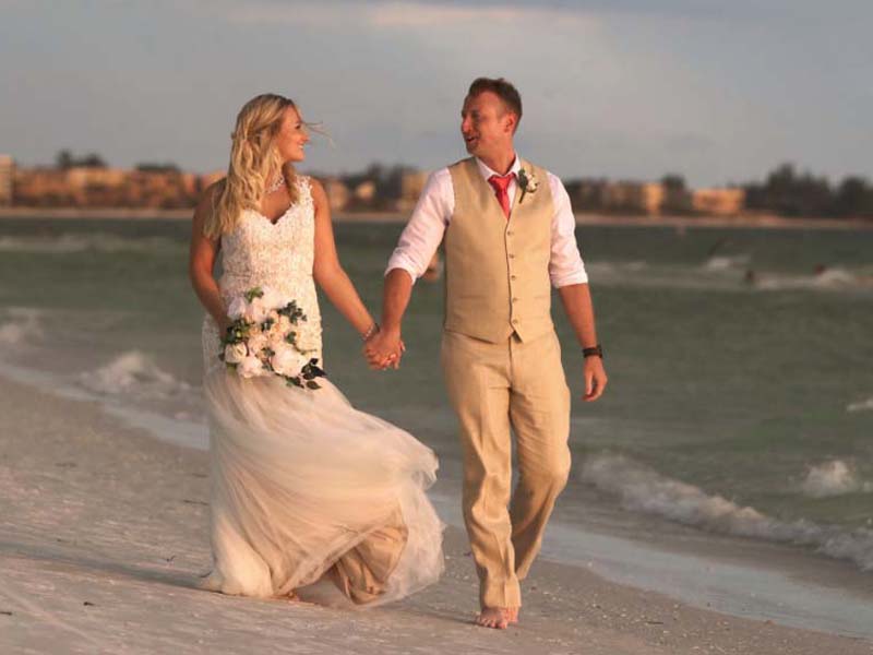 Siesta Key Beach weddings by Suncoast Weddings