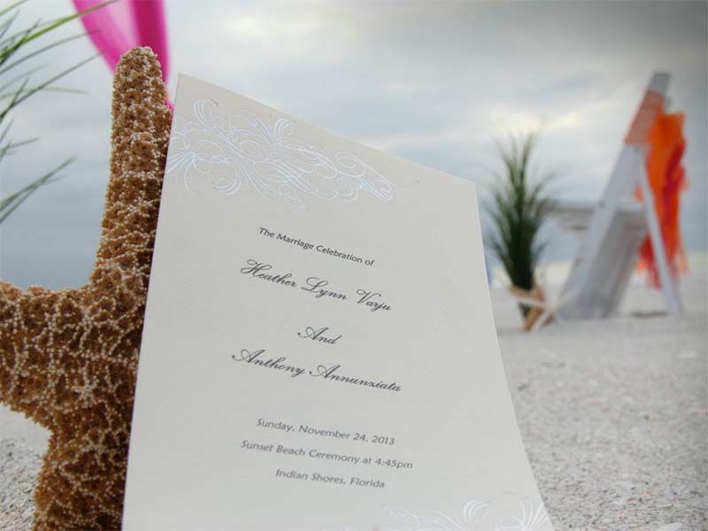 Florida beach wedding packages