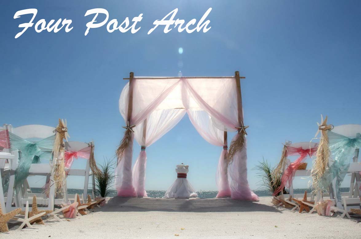 Florida beach wedding arches