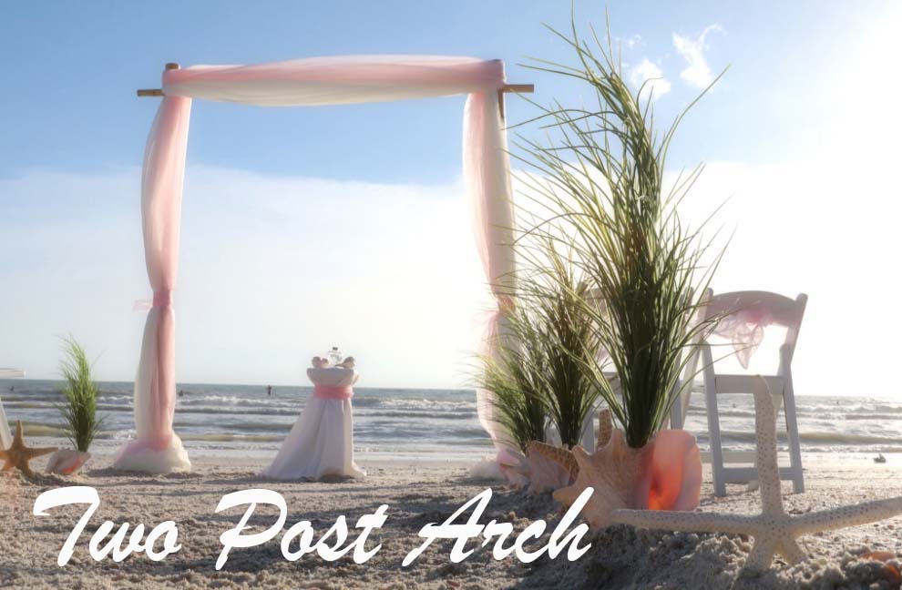 Florida beach wedding arches