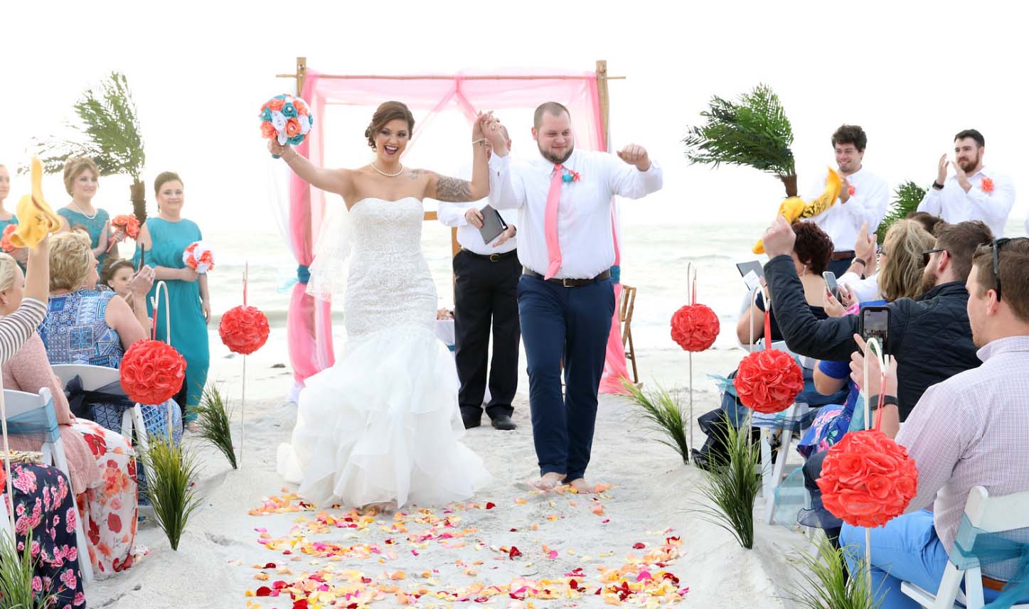 Florida beach weddings on Madeira Beach