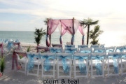 Florida beach wedding themes and colors