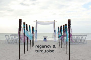 Florida beach wedding themes and colors