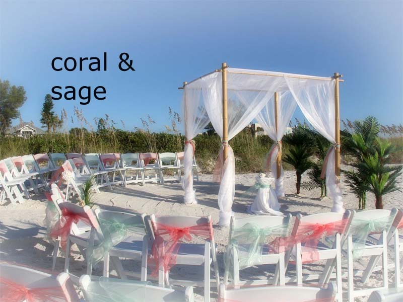 Florida beach wedding themes and colors