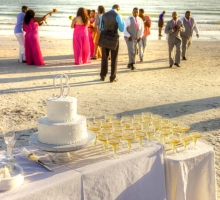 Florida beach wedding receptions on the beach