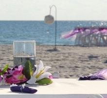 Florida beach wedding receptions on the beach